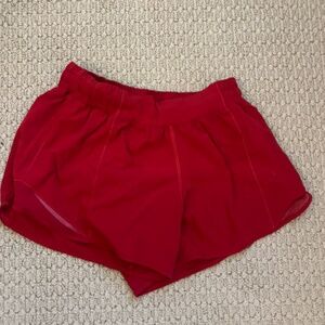 Lululemon shorts size 6 red